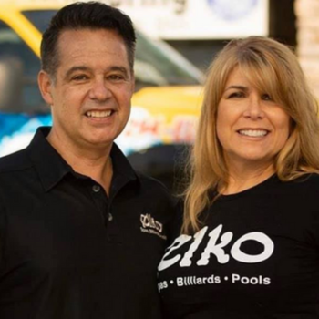Mike and Kim Elko 2024 AQUA 100 Winner Elko Spas, Billiards & Pools